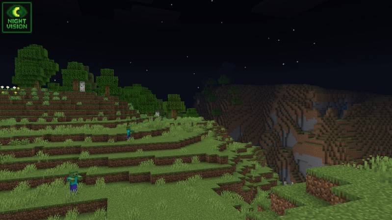 Night Vision Universal Texture Pack (26.x, 1.21) – MCPE/Bedrock — screenshot 3