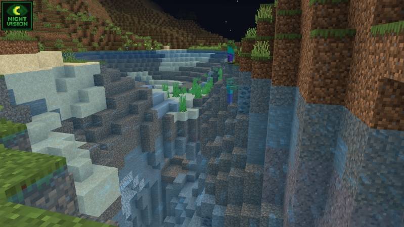 Night Vision Universal Texture Pack (26.x, 1.21) – MCPE/Bedrock — screenshot 4