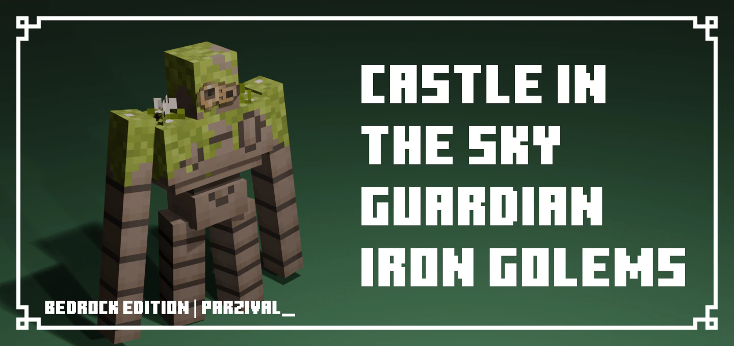 Castle in the Sky Guardian Iron Golems Texture Pack (26.x, 1.21) – MCPE/Bedrock