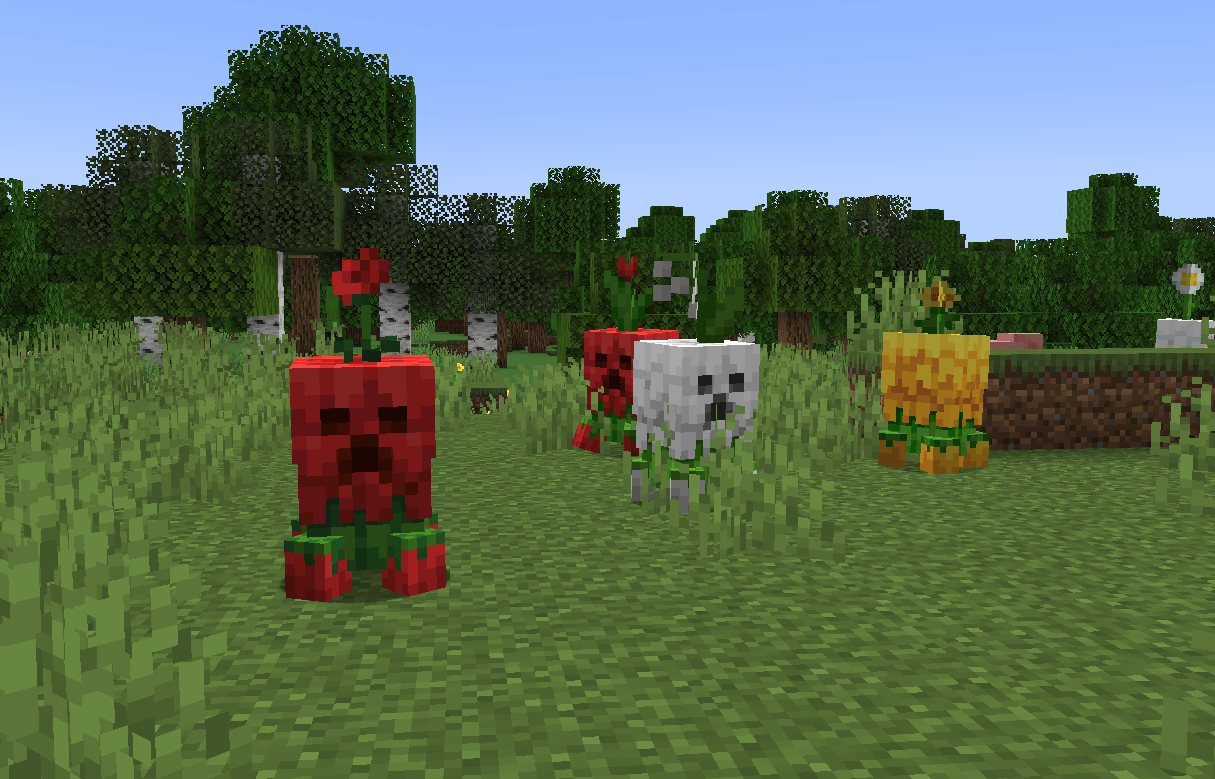 Floral Creepers Texture Pack (26.x, 1.21) – MCPE/Bedrock — screenshot 1