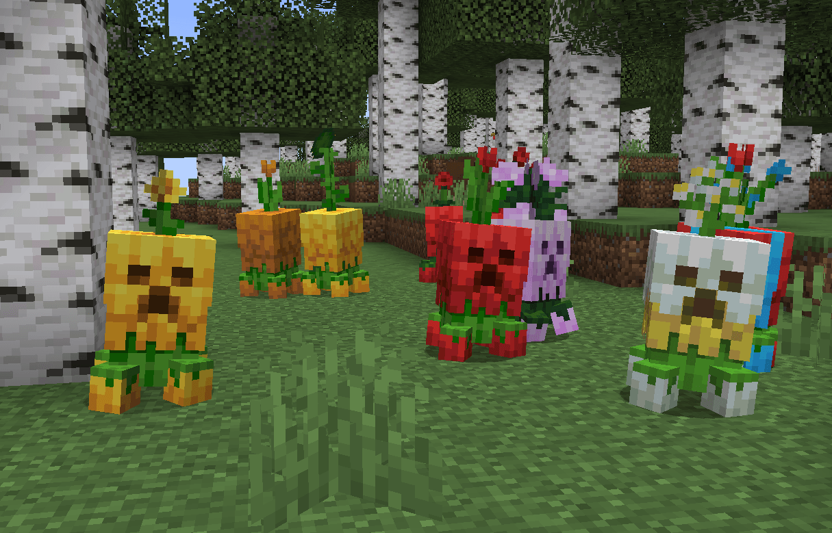 Floral Creepers Texture Pack (26.x, 1.21) – MCPE/Bedrock — screenshot 3