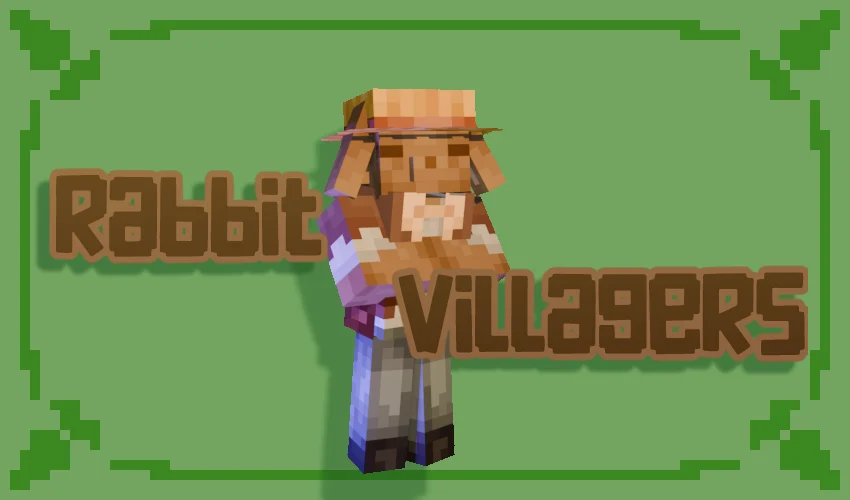 Rabbit Villagers Texture Pack (26.x, 1.21) – MCPE/Bedrock