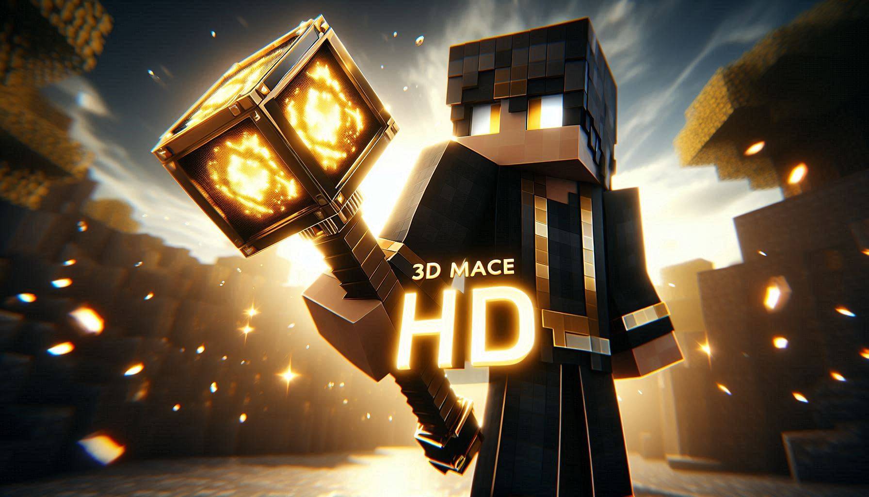 3D Mace HD+ Texture Pack (26.x, 1.21) – MCPE/Bedrock — screenshot 1