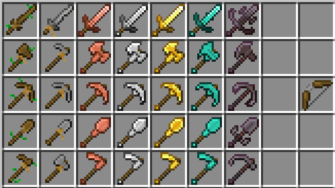 Nic's Medieval Tools Texture Pack (26.x, 1.21) – MCPE/Bedrock — screenshot 1