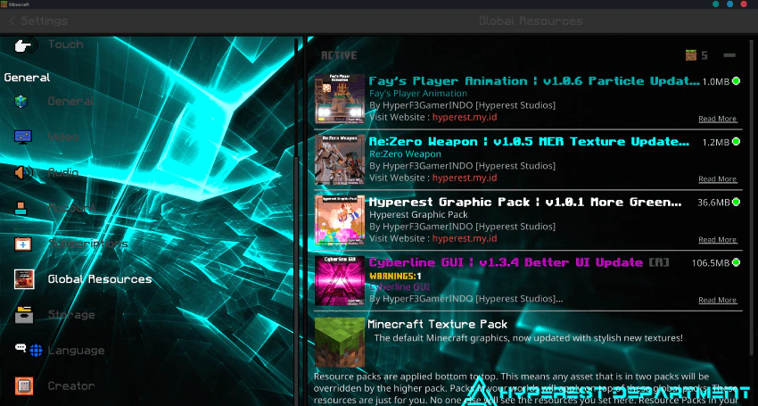 Cyberline GUI Texture Pack (1.21, 1.20) – MCPE/Bedrock — screenshot 2