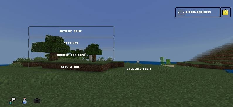Dark UI Transparent Texture Pack (26.x, 1.21) – MCPE/Bedrock — screenshot 2