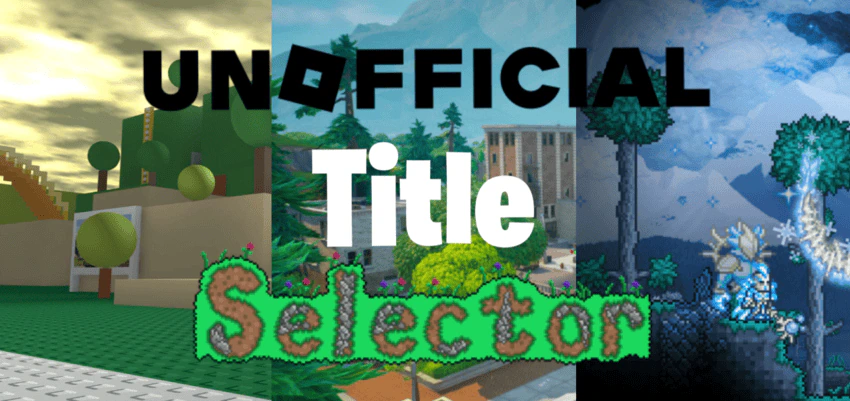 Unofficial Title Selector Texture Pack (26.x, 1.21) – MCPE/Bedrock