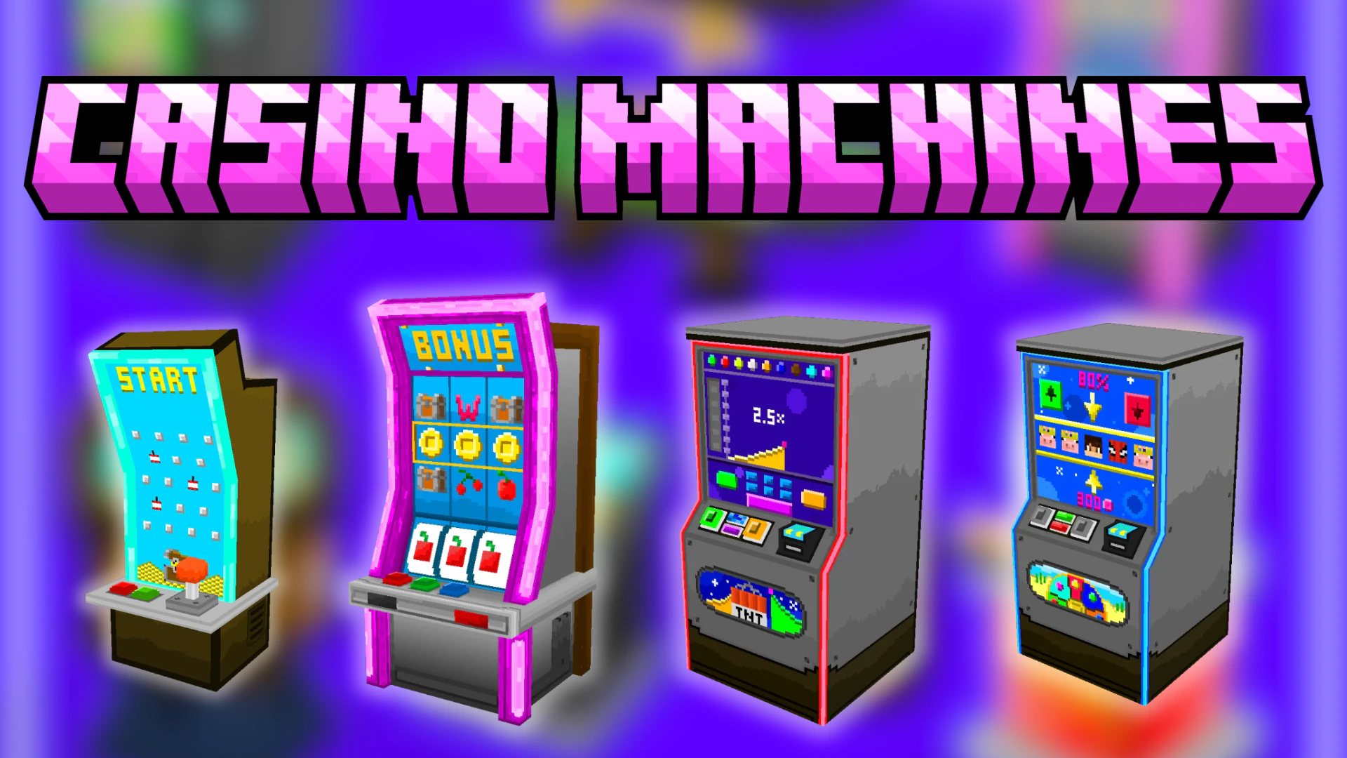 Casino Machines Texture Pack (26.x, 1.21) – MCPE/Bedrock