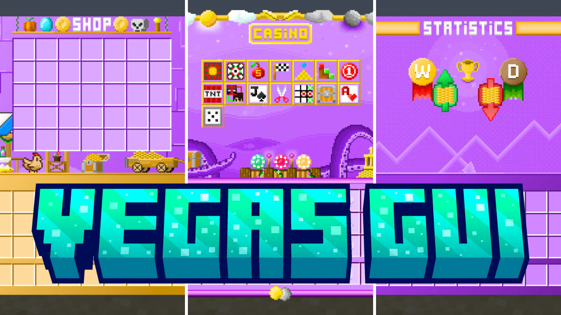 Vegas GUI Texture Pack (26.x, 1.21) – MCPE/Bedrock