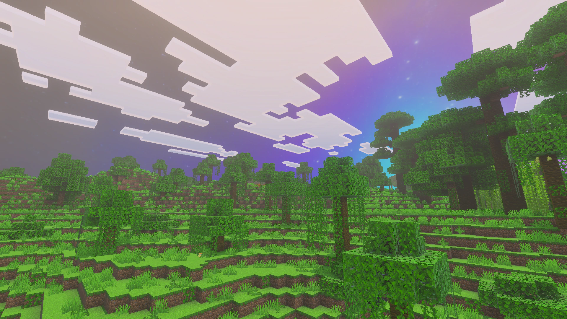 Space with Stars Texture Pack (1.21, 1.20) – MCPE/Bedrock — screenshot 1