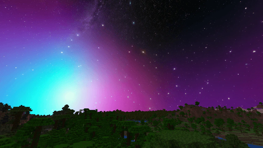 Space with Stars Texture Pack (1.21, 1.20) – MCPE/Bedrock — screenshot 3