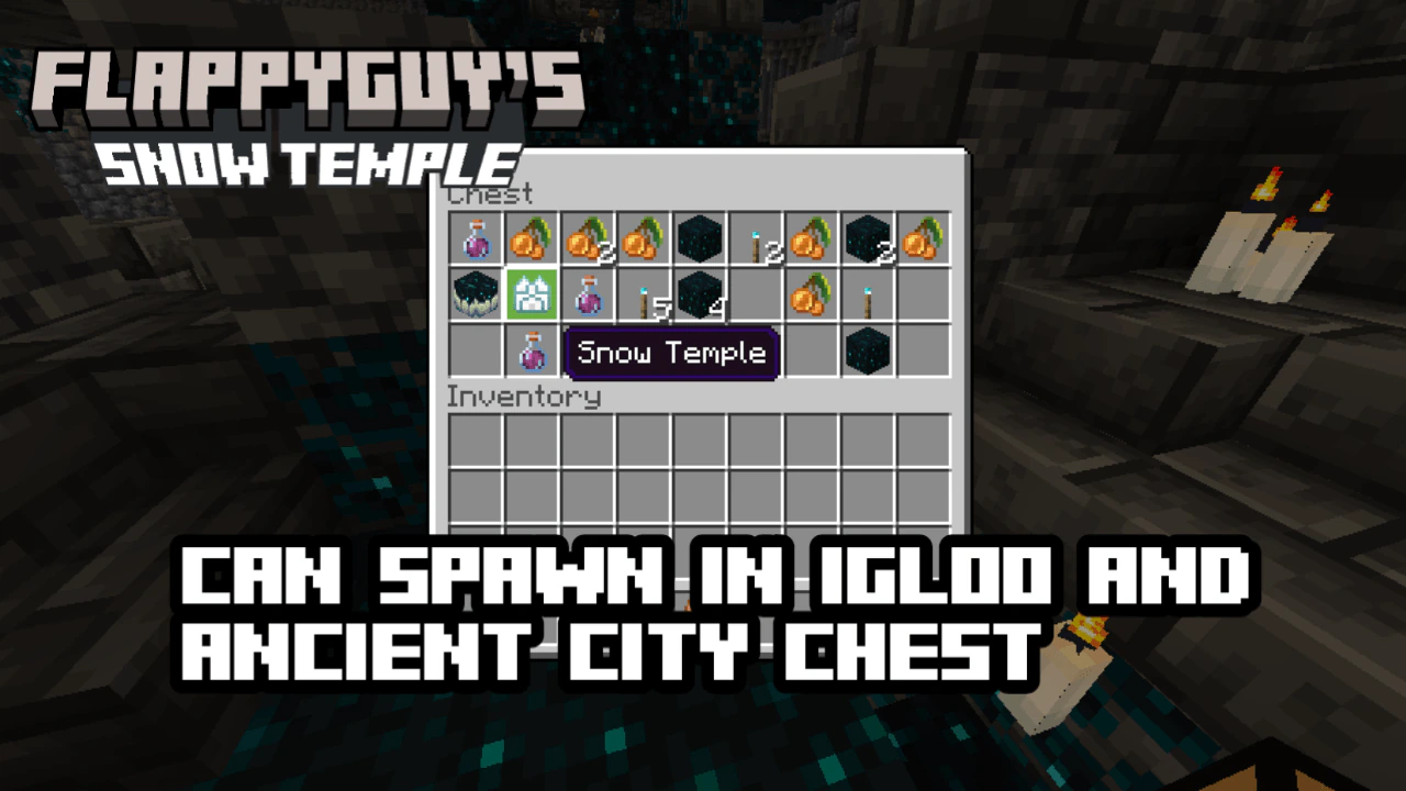 Snow Temple Addon (1.21, 1.20) – MCPE/Bedrock Mod — screenshot 3