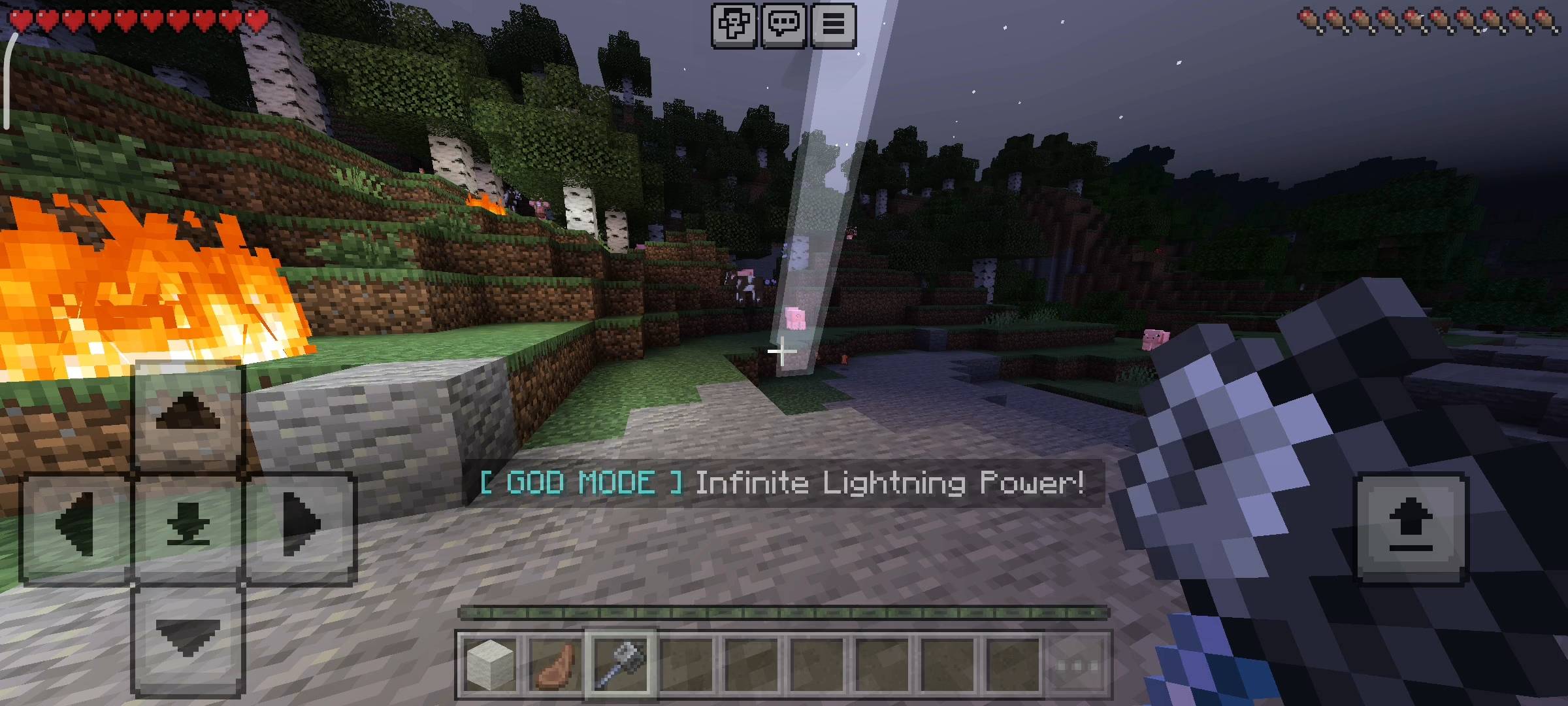 RR Thor's Hammer Lightning Mace Addon (26.x, 1.21) – MCPE/Bedrock Mod — screenshot 2