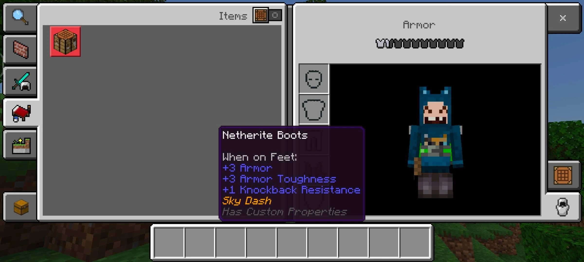 Sky Dash Addon (26.x, 1.21) – MCPE/Bedrock Mod — screenshot 1