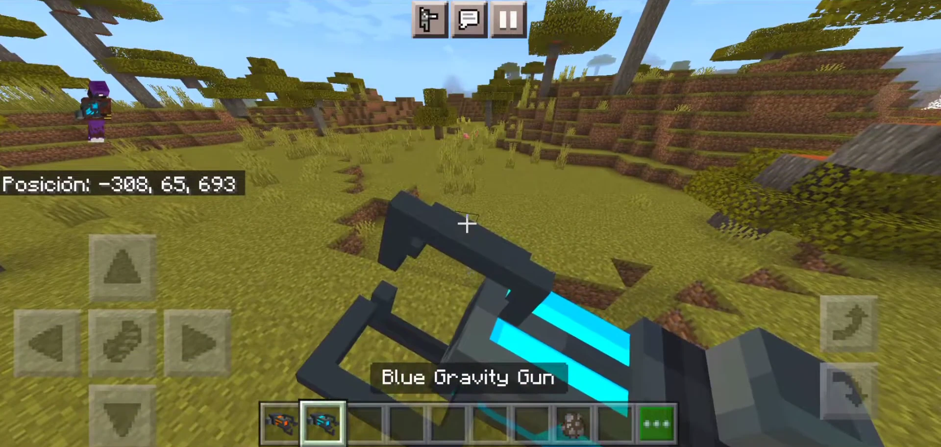 Gravity Guns 3D Addon (26.x, 1.21) – MCPE/Bedrock Mod — screenshot 3