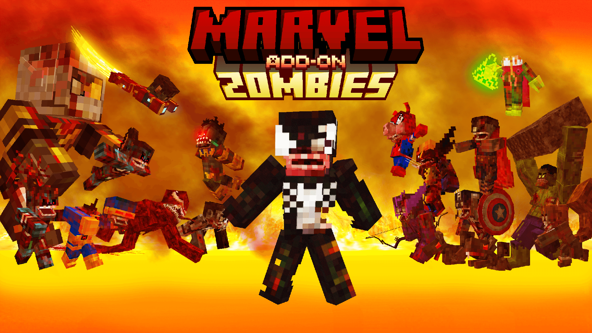 Marvel Zombies Addon (26.x, 1.21) – MCPE/Bedrock Mod