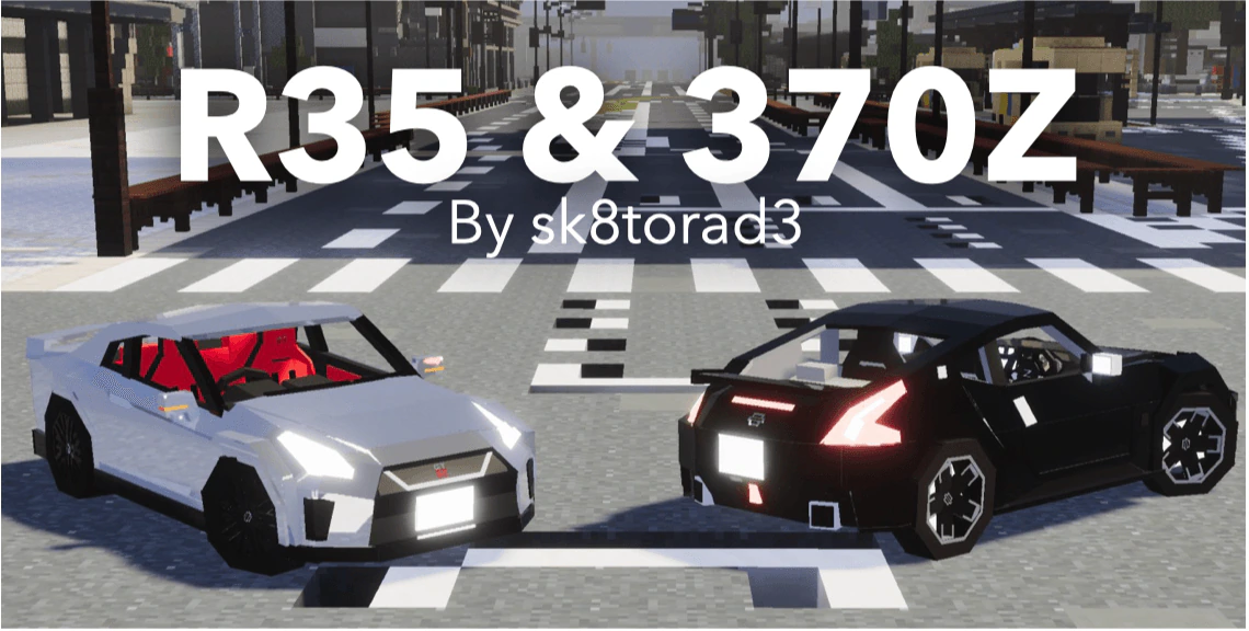 Nissan R35 GTR Addon (1.21, 1.20) – MCPE/Bedrock Mod