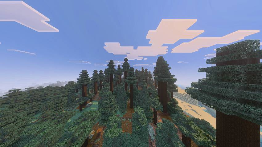 Taller Trees Addon (1.21, 1.20) – MCPE/Bedrock Mod — screenshot 1