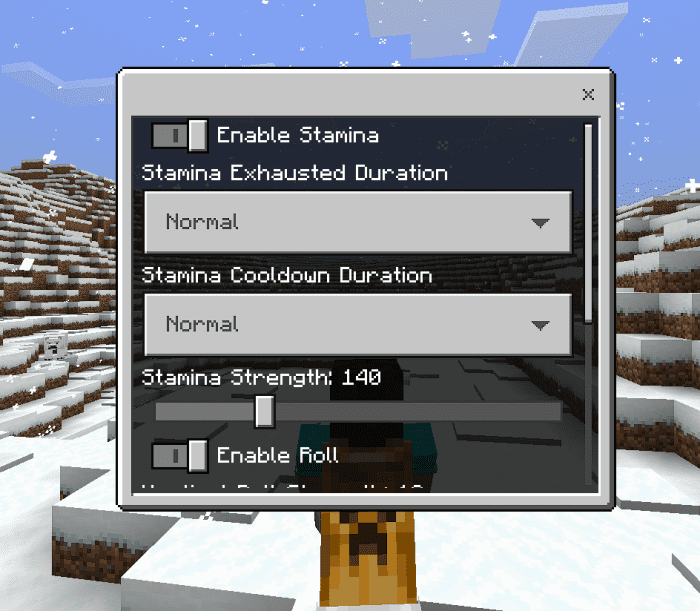 Kamii's Script Configuration Addon (26.x, 1.21) – MCPE/Bedrock — screenshot 1