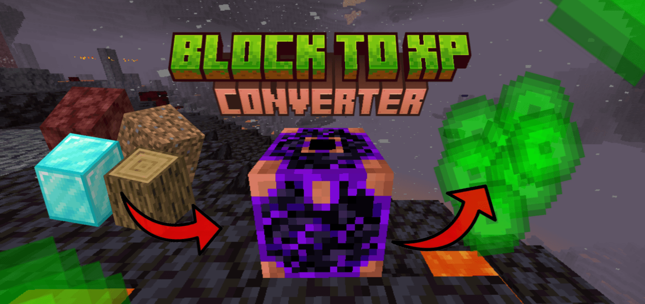 Block To Xp Converter Addon (1.21, 1.20) – MCPE/Bedrock Mod — screenshot 4