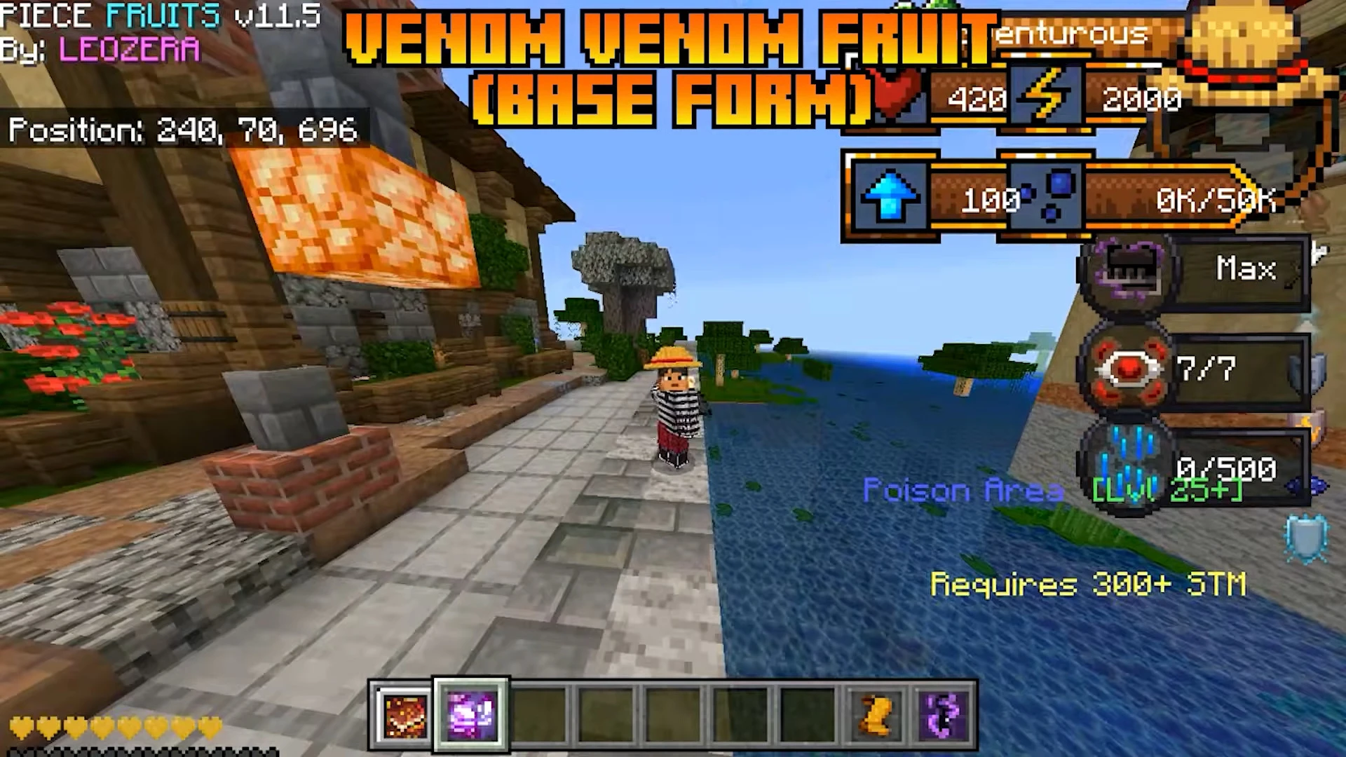 Piece Fruits Addon (26.x, 1.21) – MCPE/Bedrock Mod — screenshot 3