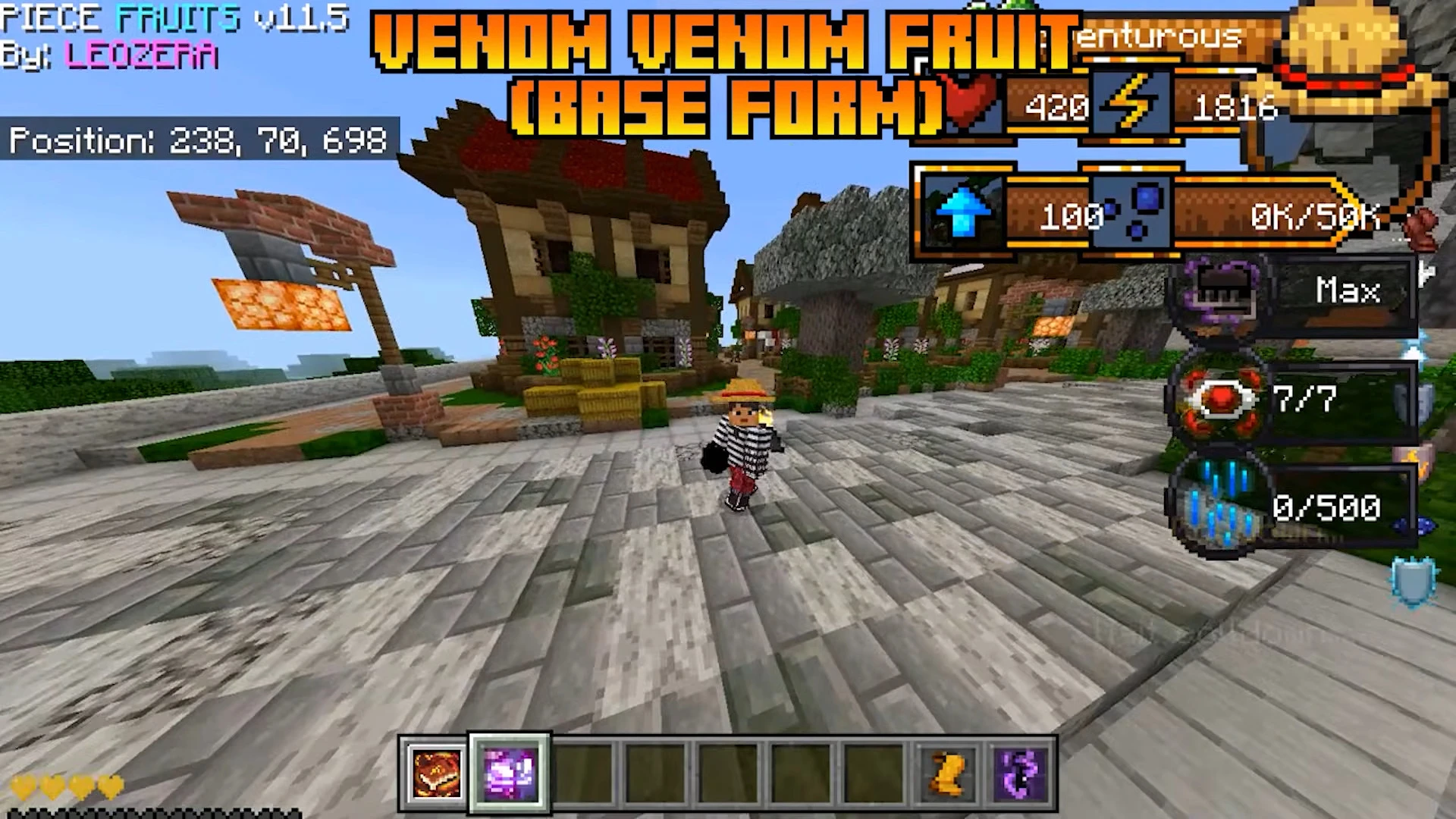 Piece Fruits Addon (26.x, 1.21) – MCPE/Bedrock Mod — screenshot 4