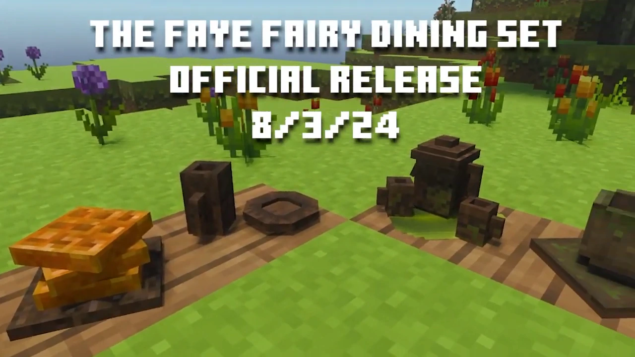 The Faye Fairy Dining Set Addon (26.x, 1.21) – MCPE/Bedrock Mod — screenshot 6