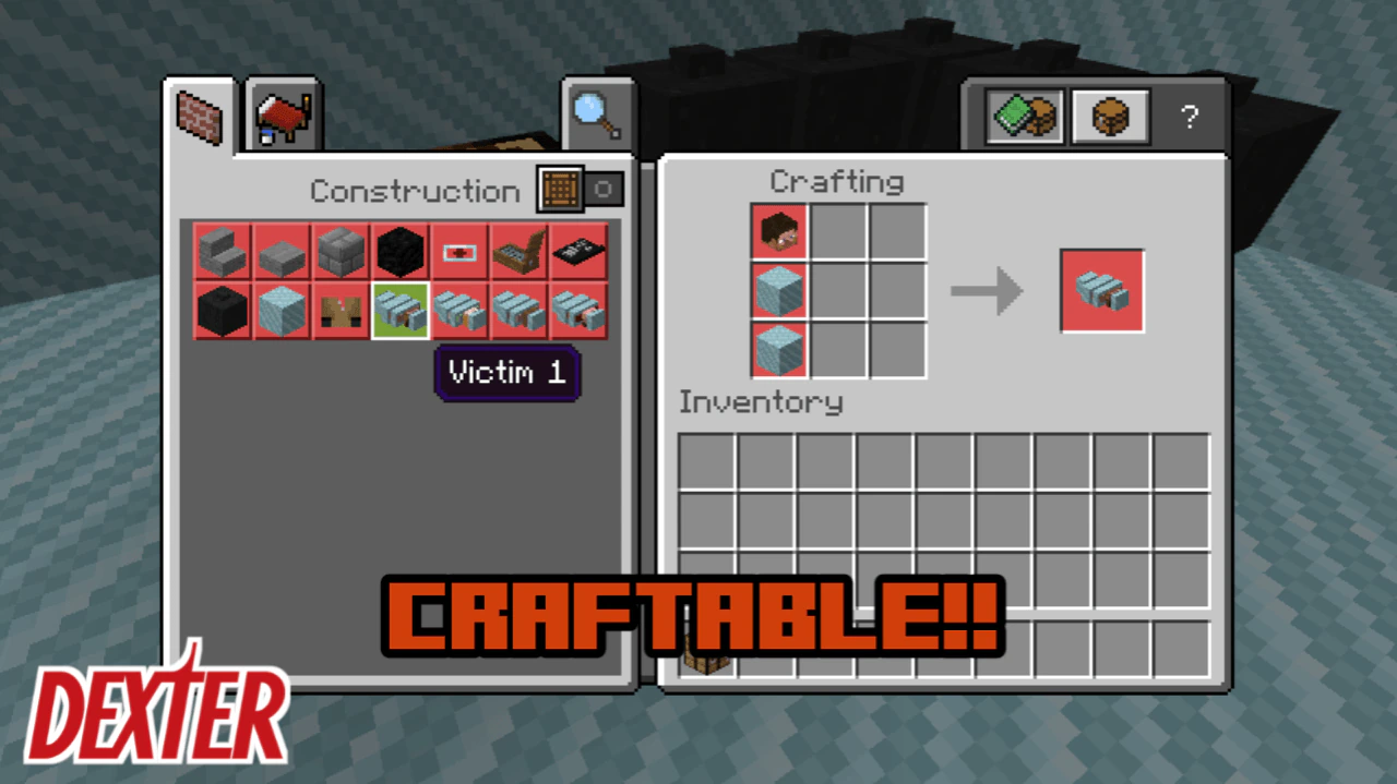 Dexter Craft Addon (1.21, 1.20) – MCPE/Bedrock Mod — screenshot 3