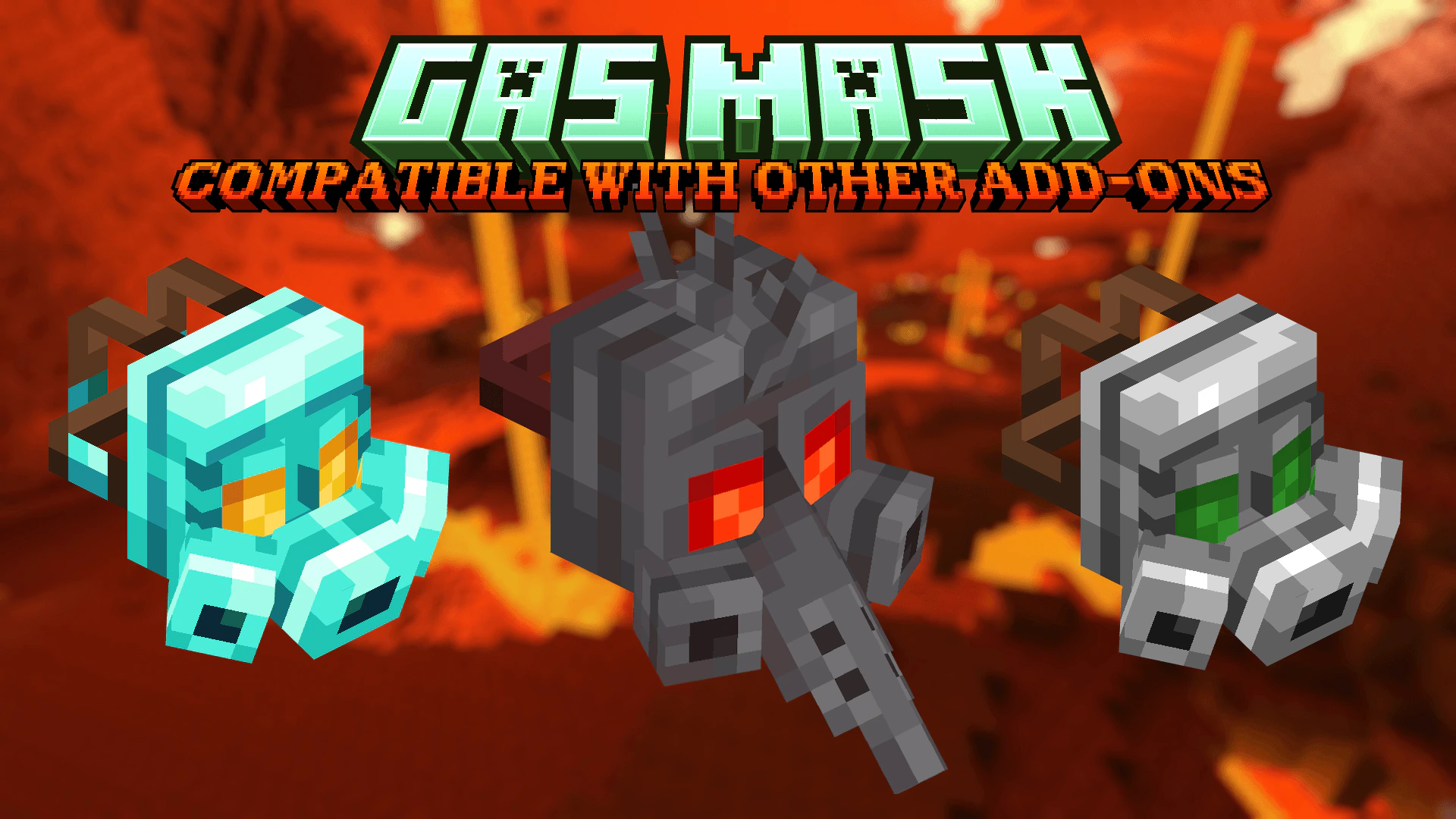 True Gas Mask Addon (26.x, 1.21) – MCPE/Bedrock Mod