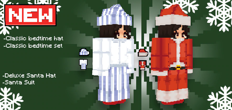 Christmas Cosmetics 2025 Addon (26.x, 1.21) – MCPE/Bedrock Mod — screenshot 1