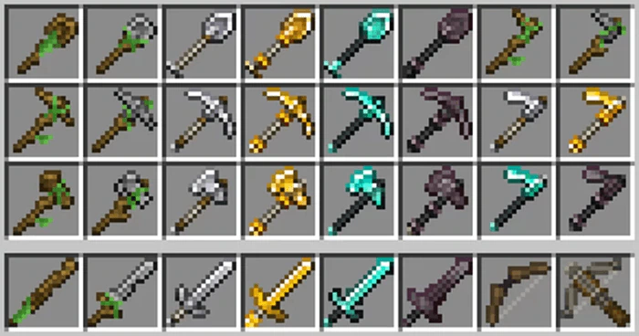 Tools and Potions Reimagined Texture Pack (1.21, 1.20) – MCPE/Bedrock — screenshot 1