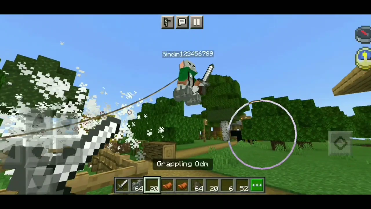 Shingeki No Kyojin Odm Gear Addon (26.x, 1.21) – MCPE/Bedrock Mod — screenshot 4
