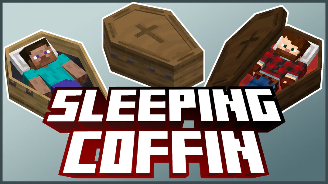 Sleeping Coffins Addon (26.x, 1.21) – MCPE/Bedrock Mod
