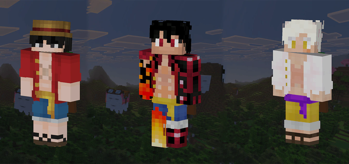 One Piece Skin Addon (1.21, 1.20) – MCPE/Bedrock Mod — screenshot 2