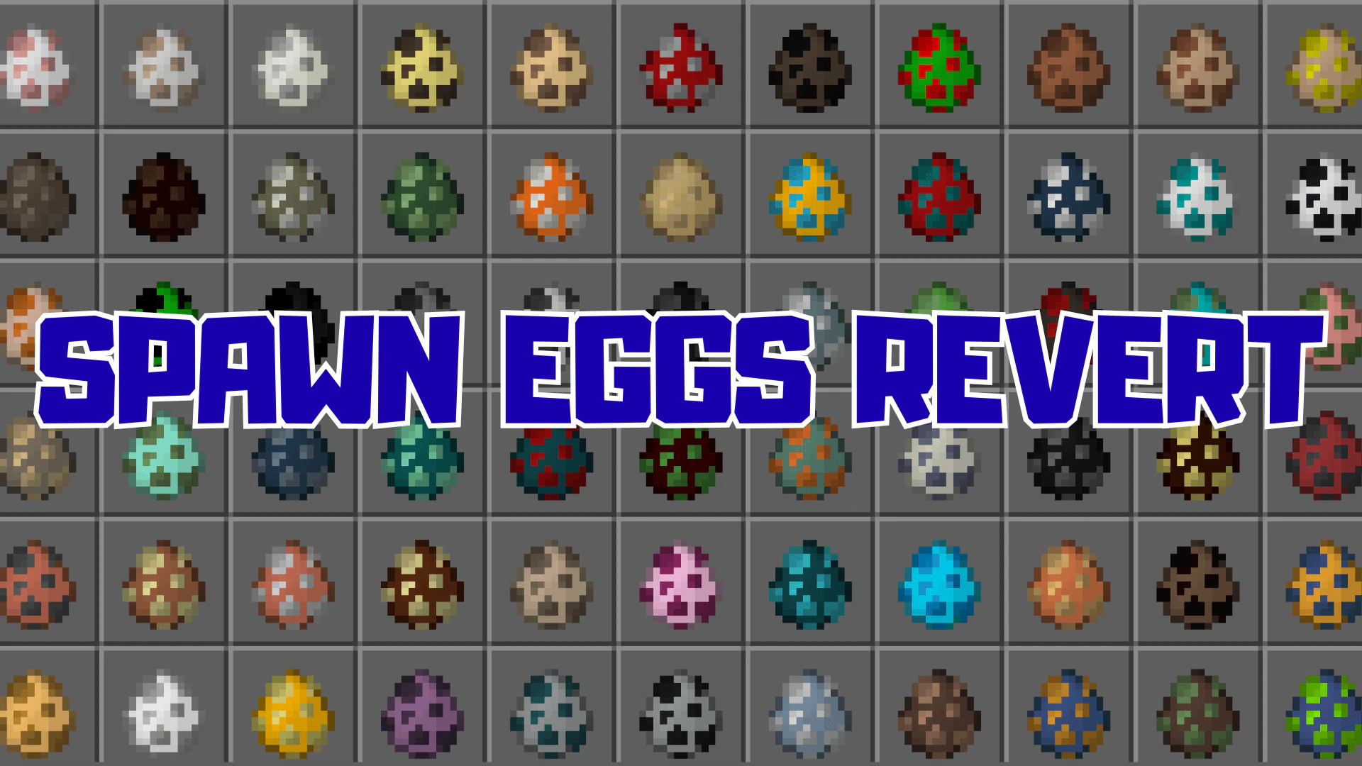 Spawn Eggs Revert Texture Pack (26.x, 1.21) – MCPE/Bedrock