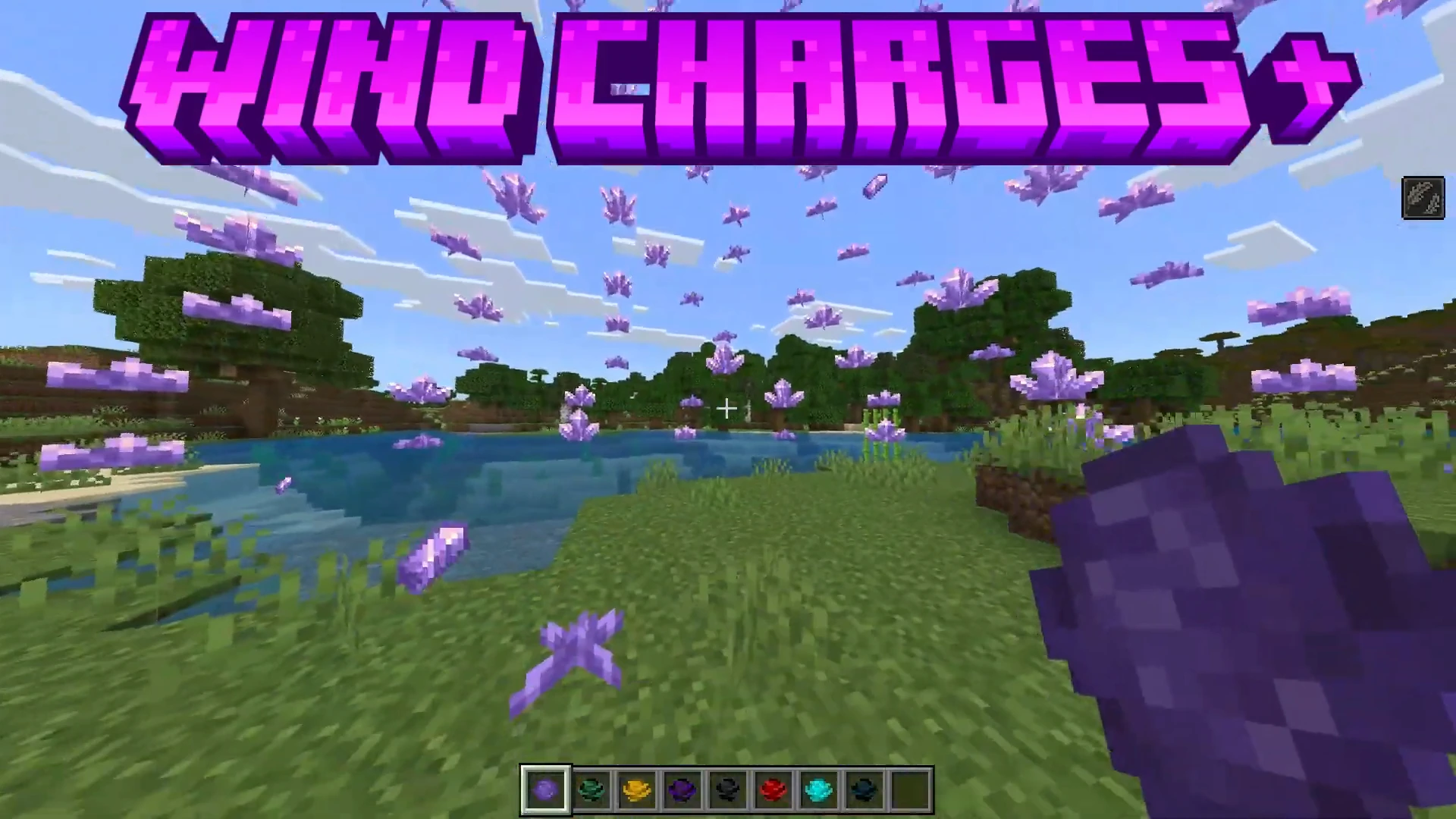 Wind Charges Plus Addon (1.21, 1.20) – MCPE/Bedrock Mod — screenshot 1