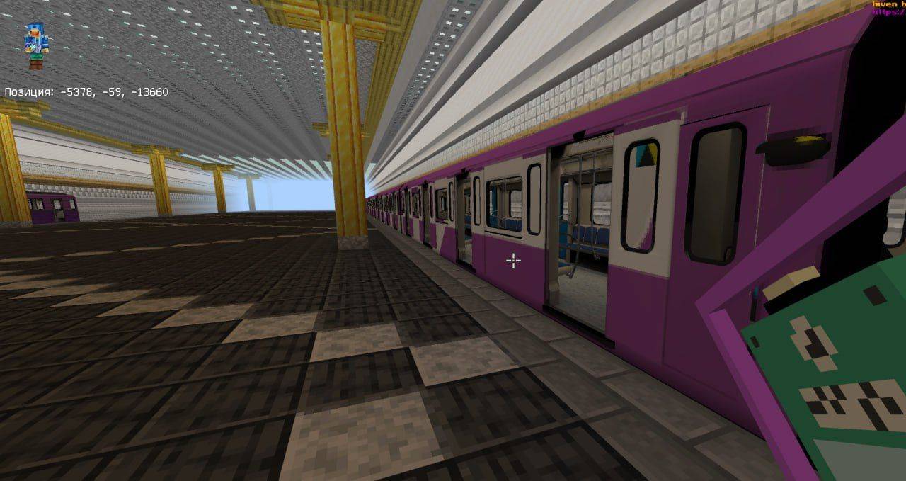 Baku Metro Addon (26.x, 1.21) – MCPE/Bedrock Mod — screenshot 2