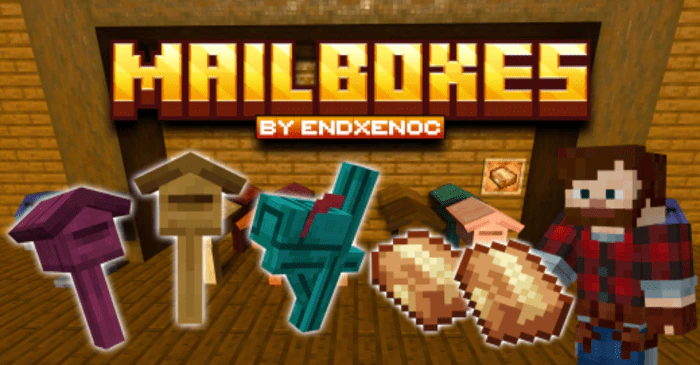 Mailboxes Addon (1.21, 1.20) – MCPE/Bedrock Mod