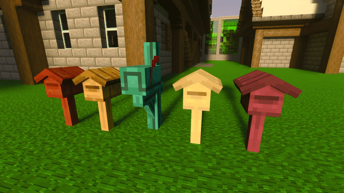 Mailboxes Addon (1.21, 1.20) – MCPE/Bedrock Mod — screenshot 1