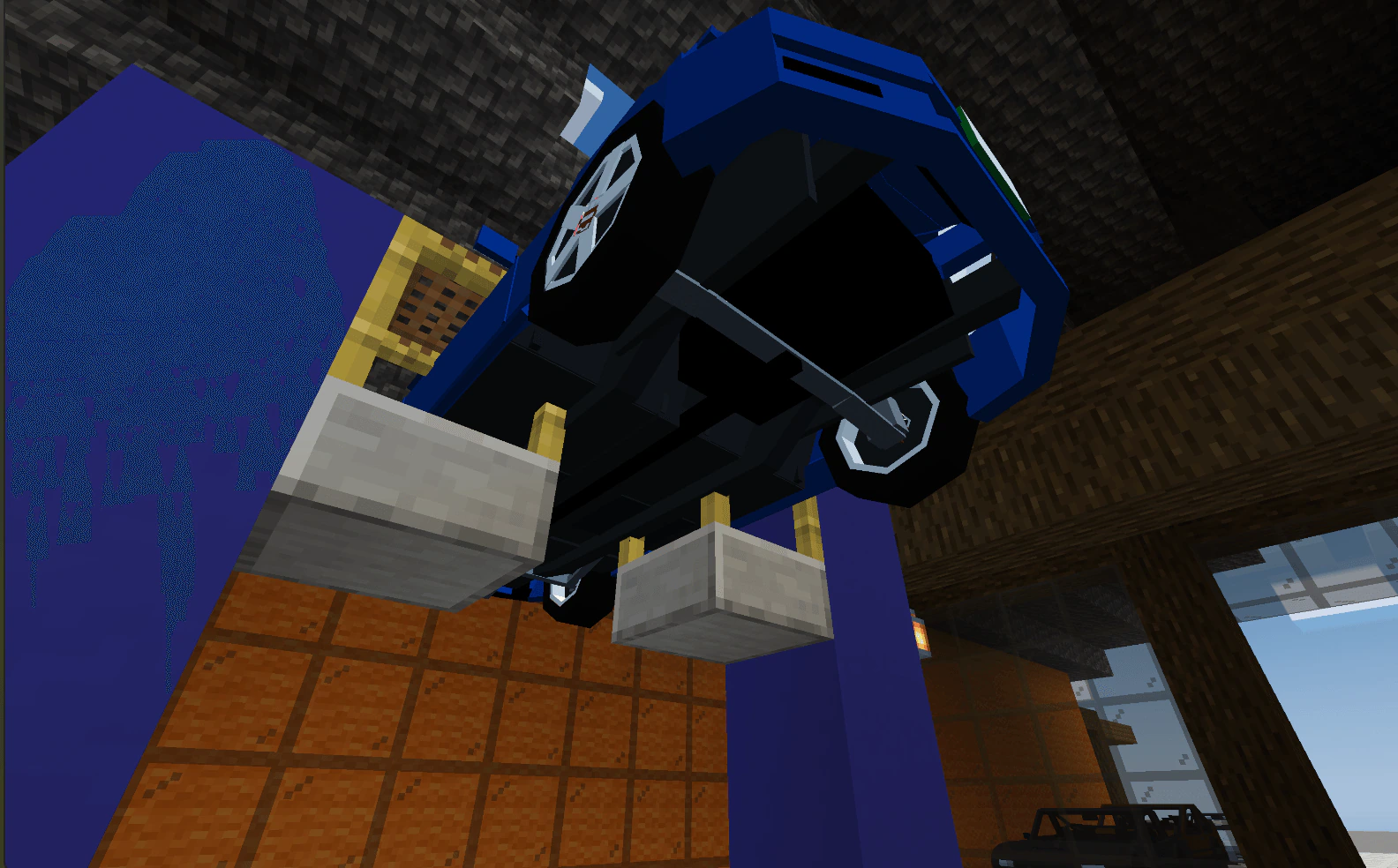 Nissan R34 GTR Addon (1.21, 1.20) – MCPE/Bedrock Mod — screenshot 3