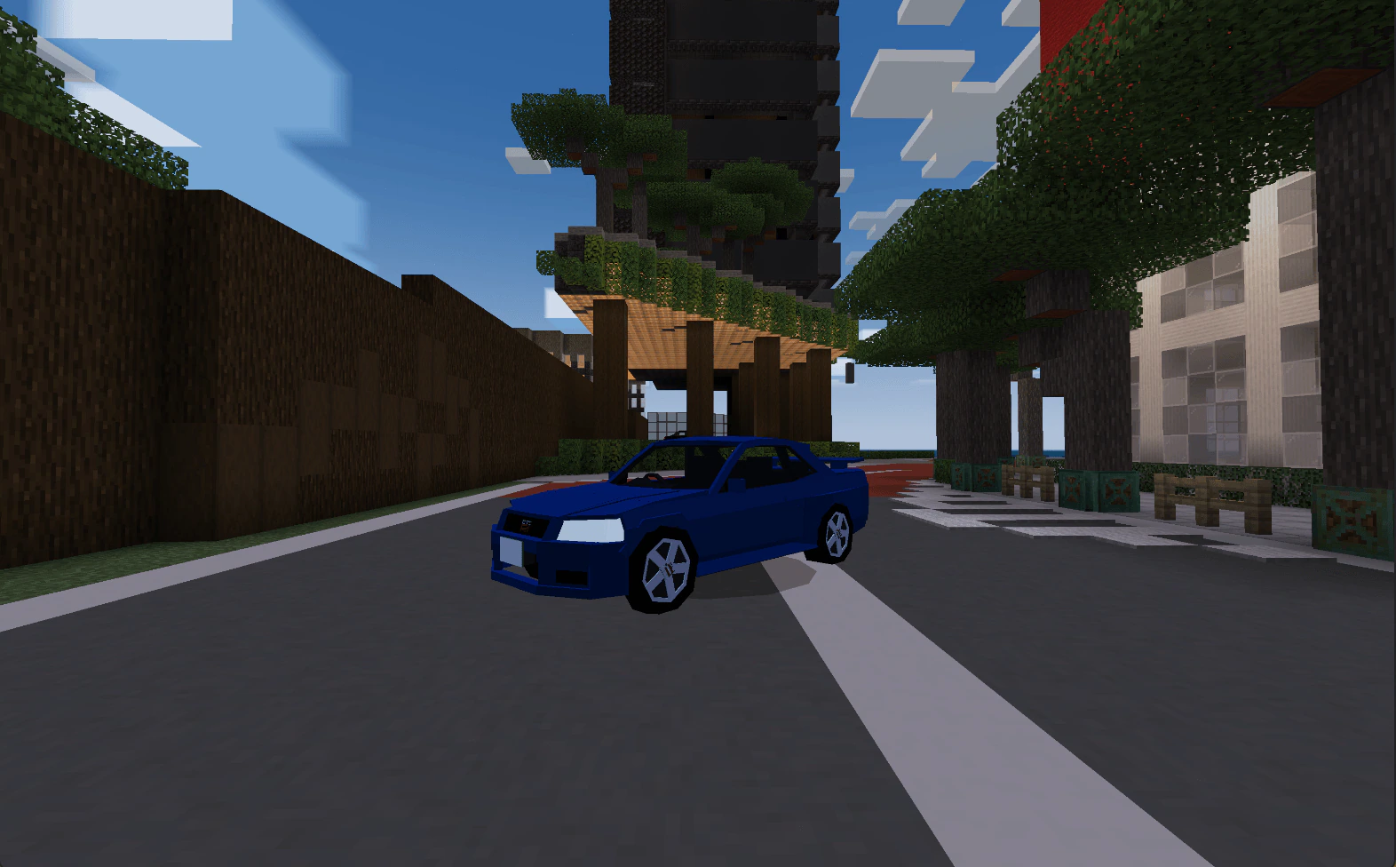 Nissan R34 GTR Addon (1.21, 1.20) – MCPE/Bedrock Mod — screenshot 7