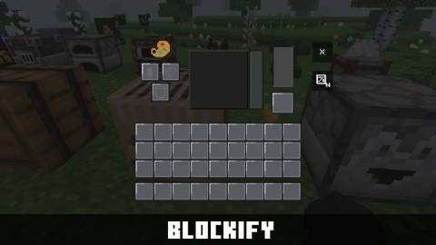 Blockify GUI Overhaul Texture Pack (1.21, 1.20) – MCPE/Bedrock — screenshot 2