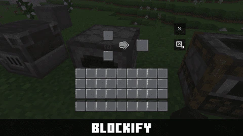 Blockify GUI Overhaul Texture Pack (1.21, 1.20) – MCPE/Bedrock — screenshot 4