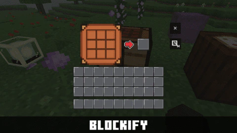 Blockify GUI Overhaul Texture Pack (1.21, 1.20) – MCPE/Bedrock — screenshot 5