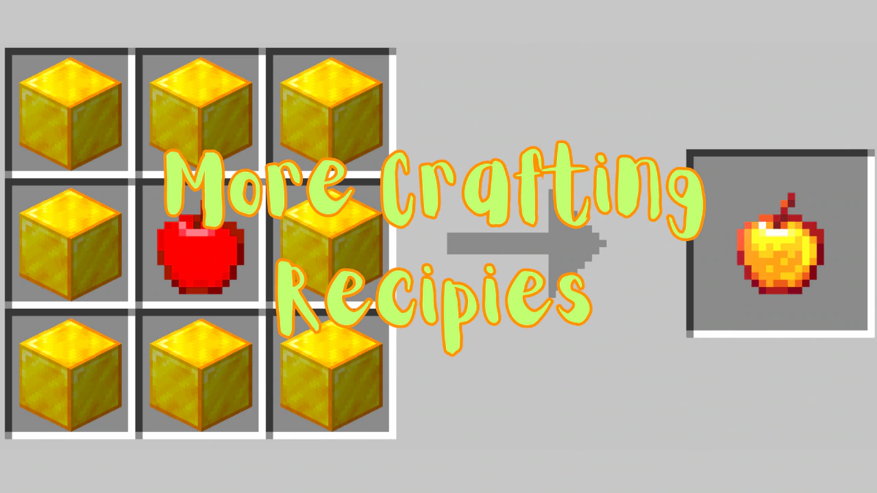 More Crafting Recipes Addon (1.21, 1.20) – MCPE/Bedrock Mod