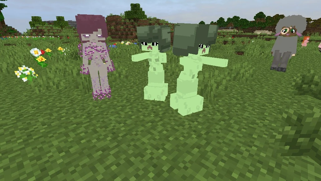 Mob Girls Addon (1.26+, 1.21) – MCPE/Bedrock Mod — screenshot 6