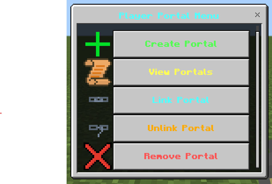 Player Portals Addon (26.x, 1.21) – MCPE/Bedrock Mod — screenshot 2