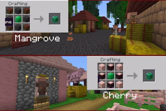 Craftable Villages Addon (1.21, 1.20) – MCPE/Bedrock Mod — screenshot 1