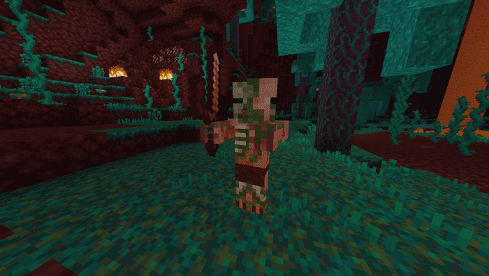 Old Pigman Plus Addon (1.21, 1.20) – MCPE/Bedrock Mod — screenshot 1