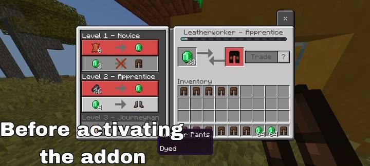 Infinite Villager Trades Addon (26.x, 1.21) – MCPE/Bedrock Mod — screenshot 1
